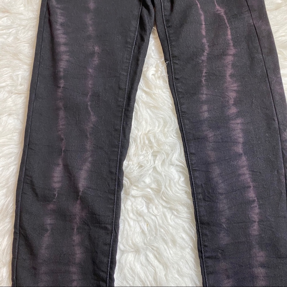 🔥SOLD🔥 American Eagle Electric Stripe Skinny Jeans Black - Picture 6 of 16